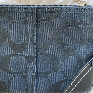 Black coach wristlet